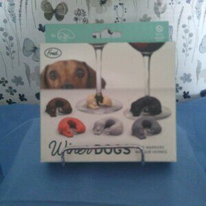 Winer dogs Silicone Wine Markers by Fred Multicolor Set of 6 NIB GREAT GIFT